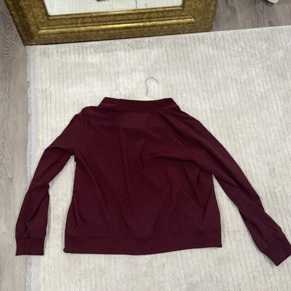 Banana Republic Burgundy Zip up Jacket Size S - Picture 3 of 3